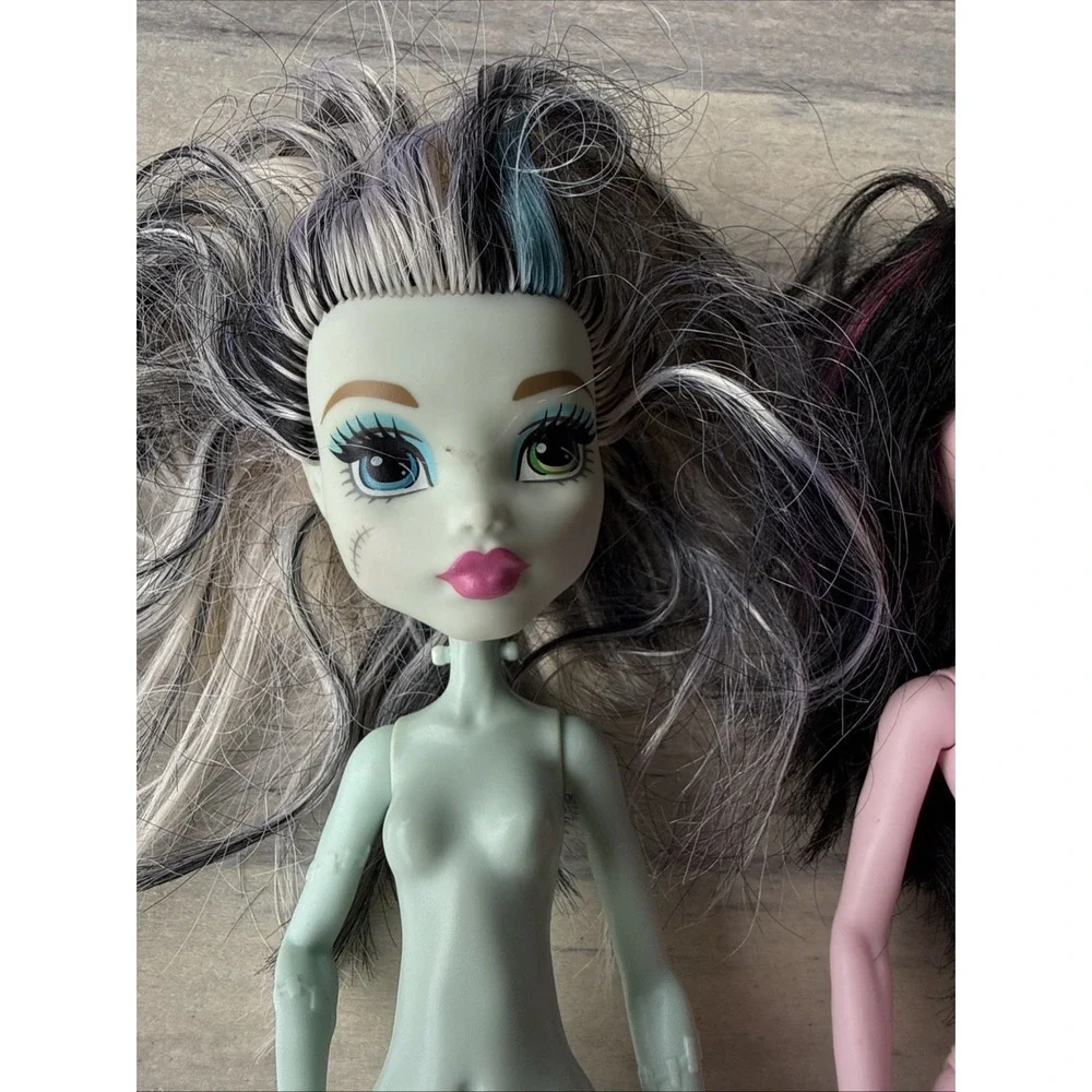 Monster High Doll Draculara And FRANKIE STEIN 2015 Mattel - Nude